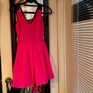 Really cute skater girl neon pink dress